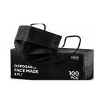 Black Face Mask Pack of 100